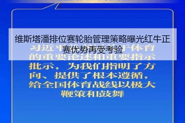 维斯塔潘排位赛轮胎管理策略曝光红牛正赛优势再受考验